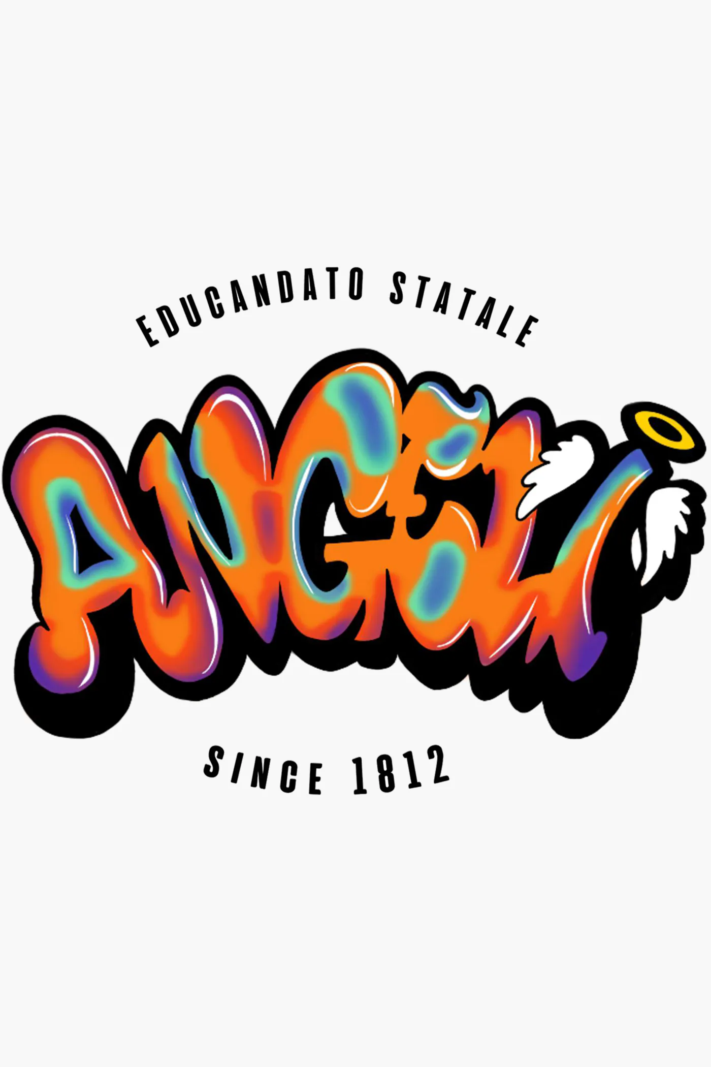 Grafica di felpe e merchandising scolastico per l'Educandato agli Angeli di Verona