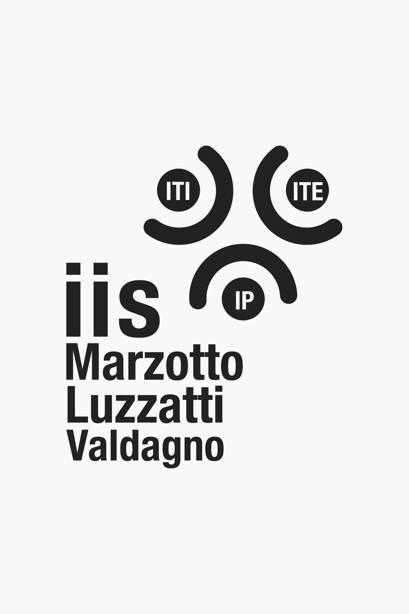 Grafica di felpe e merchandising scolastico per l'Istituto Marzotto Luzzatti di Valdagno