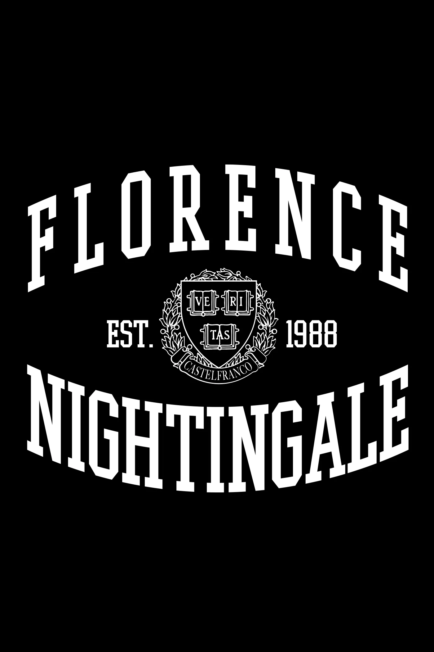 Grafica di felpe e merchandising scolastico per l'Istituto Nightingale di Castelfranco Veneto