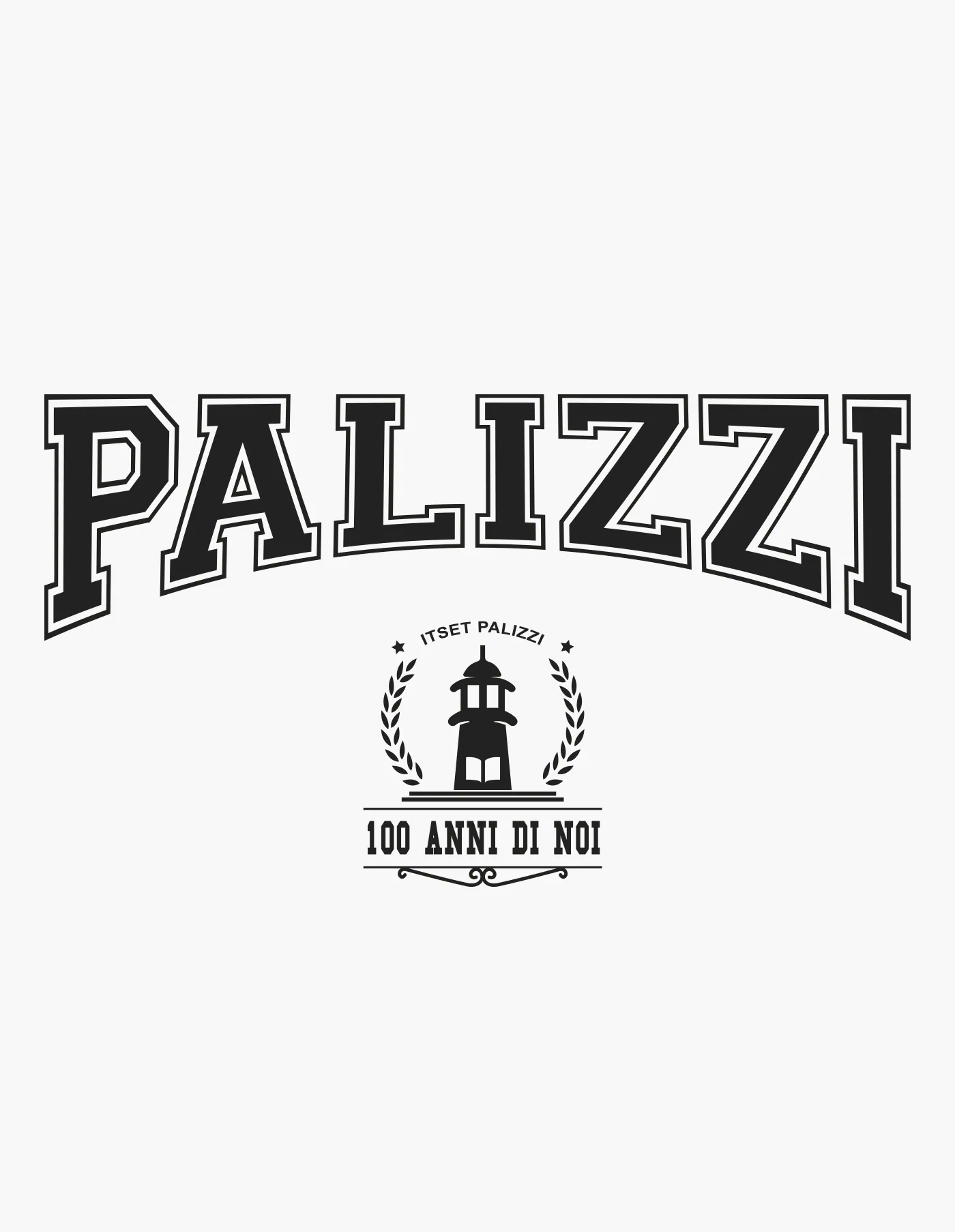 Grafica di felpe e merchandising scolastico per l'Istituto Palizzi Mattei di Vasto (Chieti)
