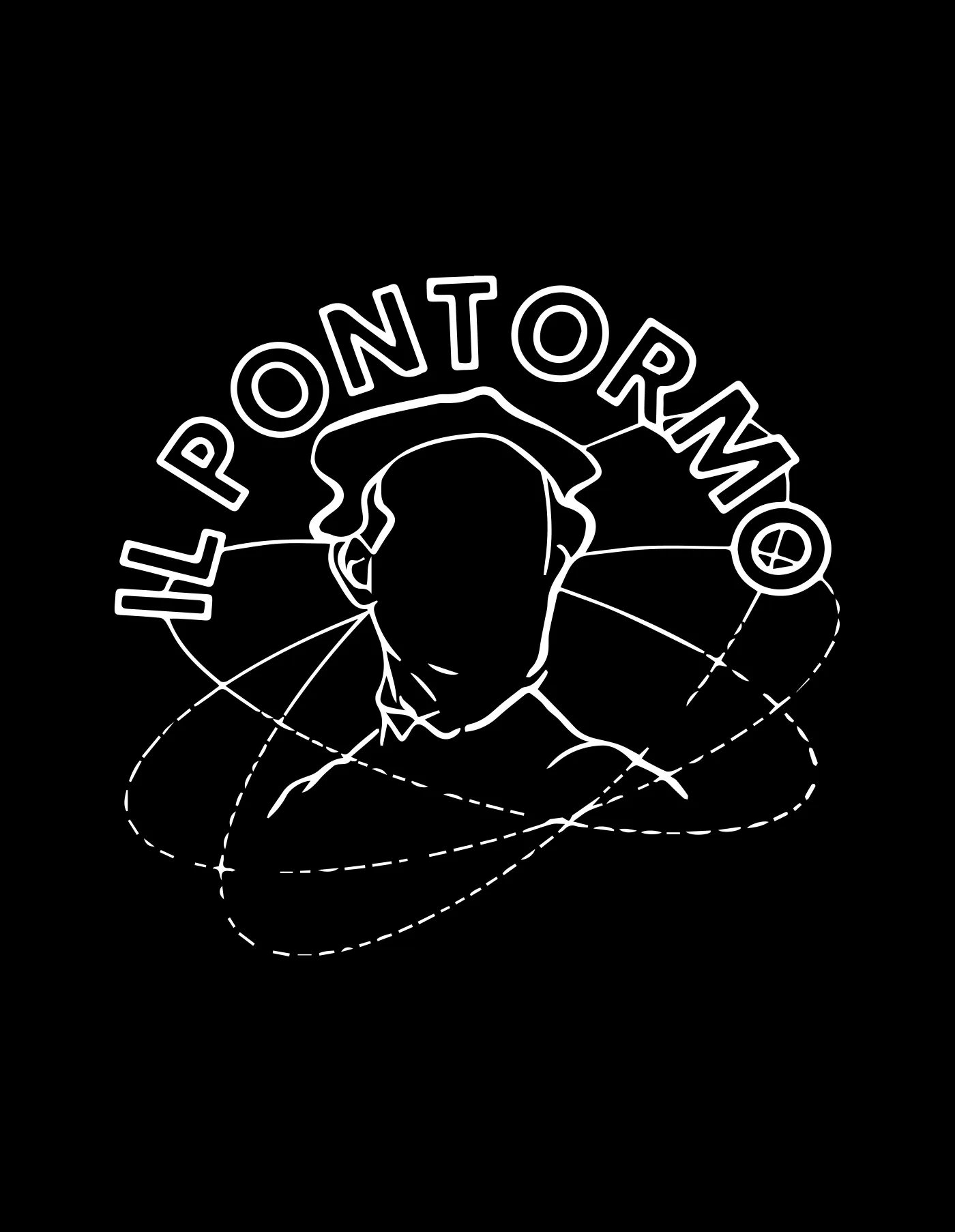 Grafica di felpe e merchandising scolastico per l'Istituto Pontormo di Empoli (Firenze)