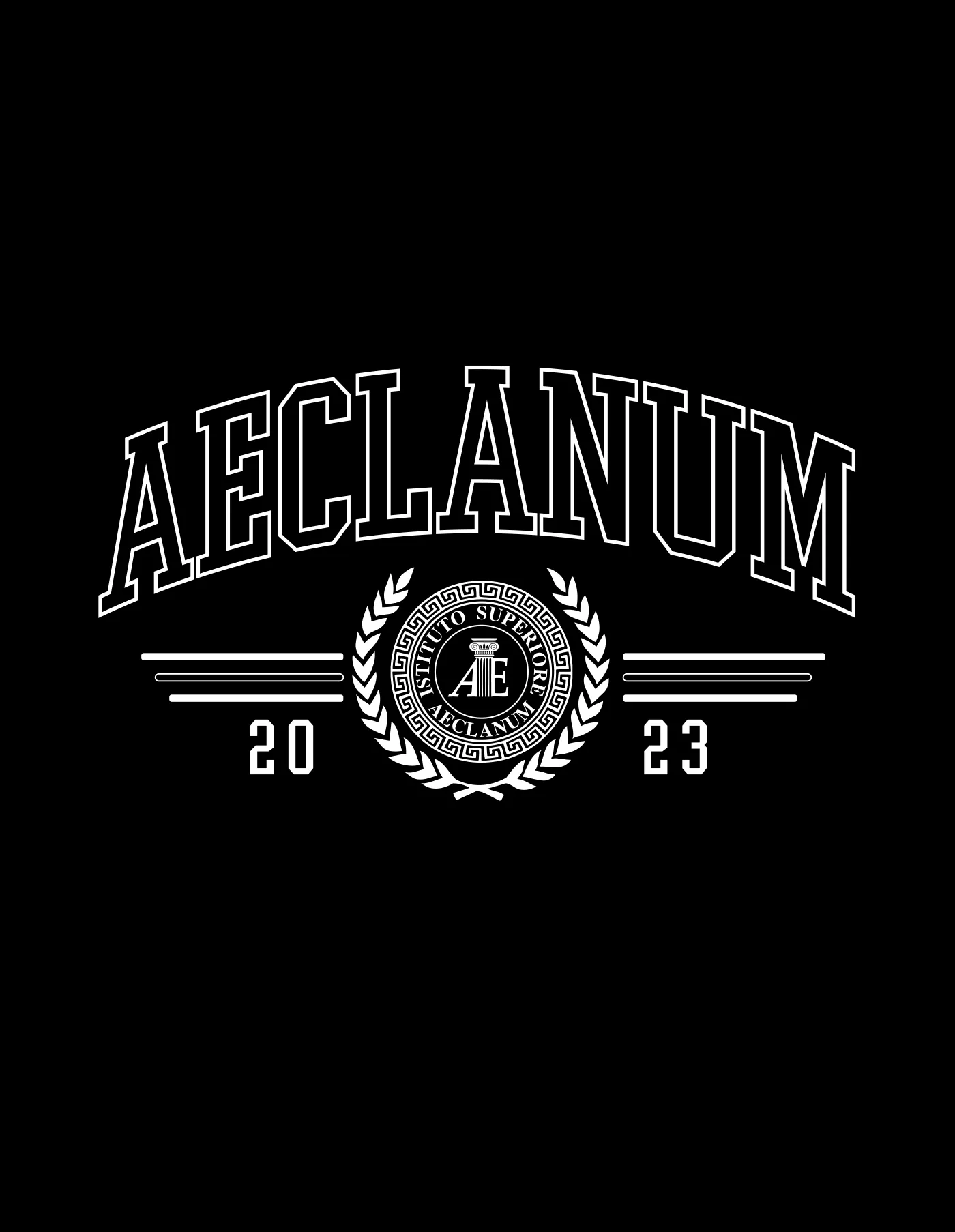 Grafica di felpe e merchandising scolastico per il Liceo Aeclanum di Mirabella Eclano Pianopantano (Avellino)