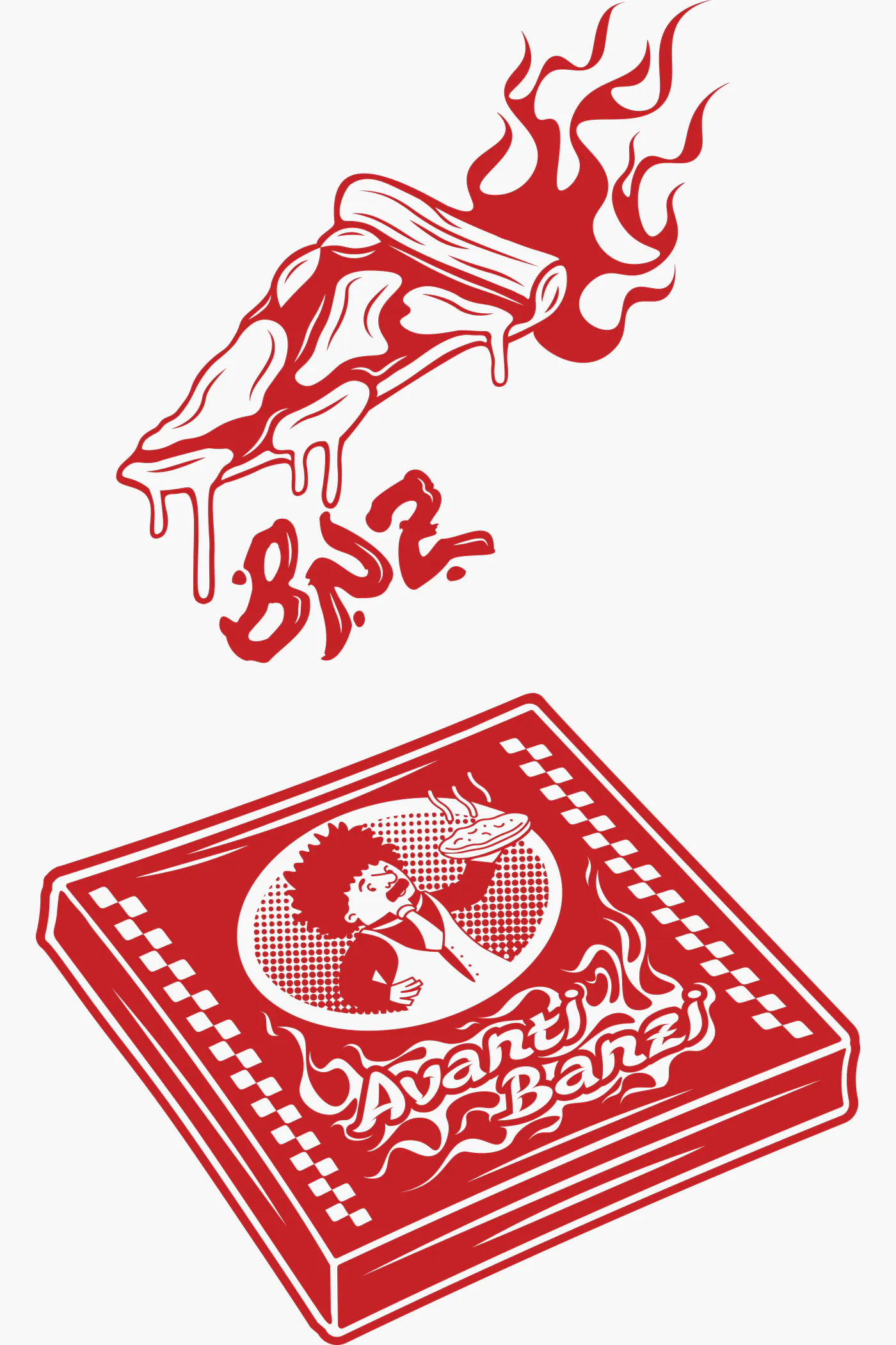 Grafica di merchandising scolastico per il Liceo Banzi Bazoli di Lecce