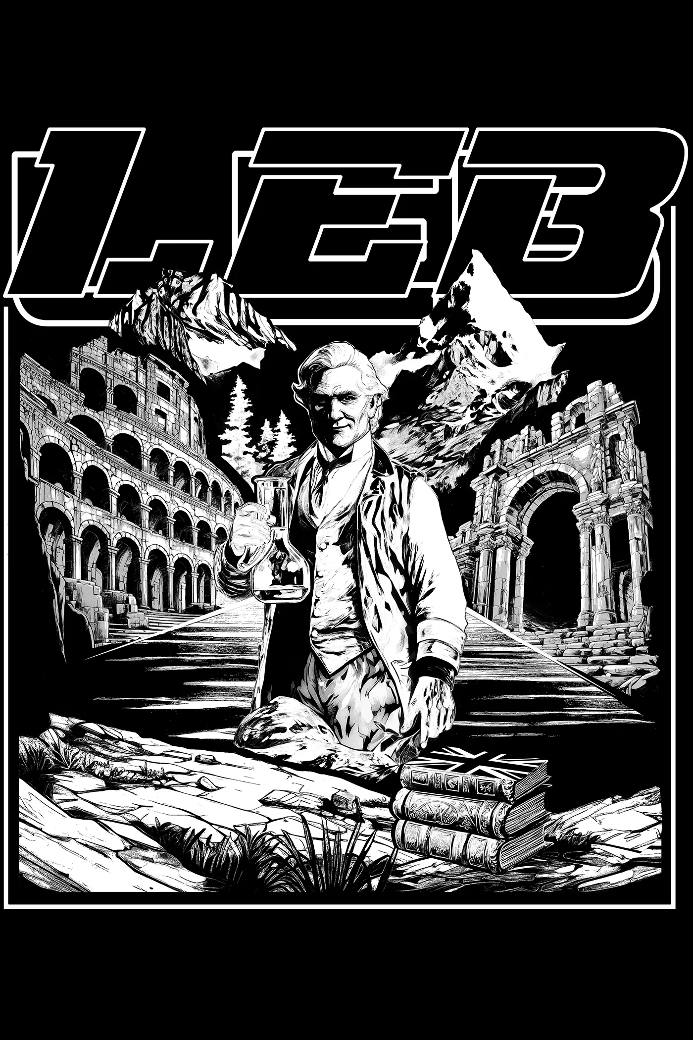 Grafica di felpe e merchandising scolastico per il Liceo Edouard Bérard di Aosta
