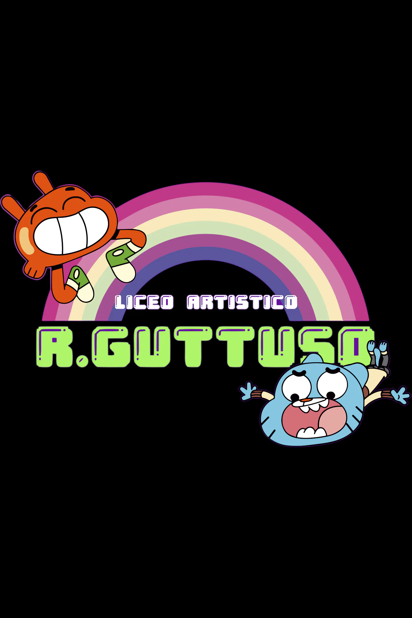 Grafica di merchandising scolastico per il Liceo Guttuso Giarre di Catania