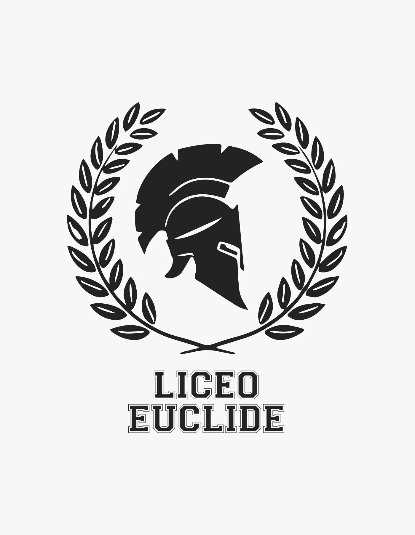 Grafica di t-shirt e merchandising scolastico per il Liceo Euclide di Cagliari
