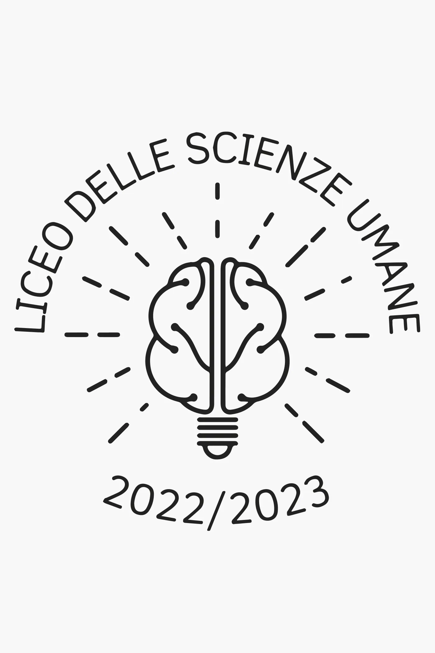Grafica di t-shirt e merchandising scolastico per il Liceo Sanvitale di Parma